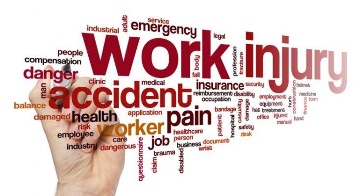 work injury word cloud